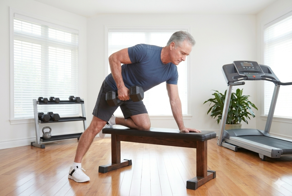 slow controlled bent over dumbbell row Greenwich personal trainer