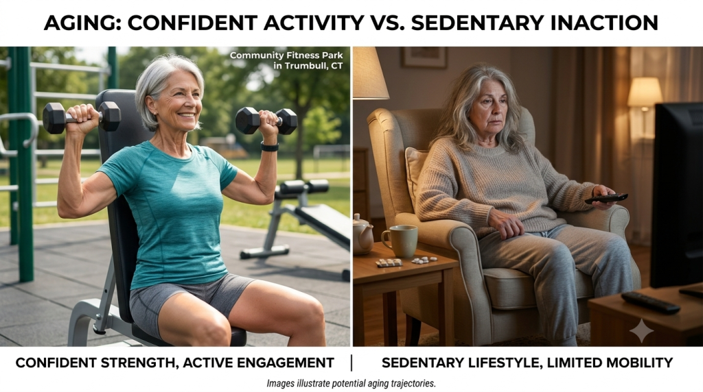 Aging Confidently vs Sedentary