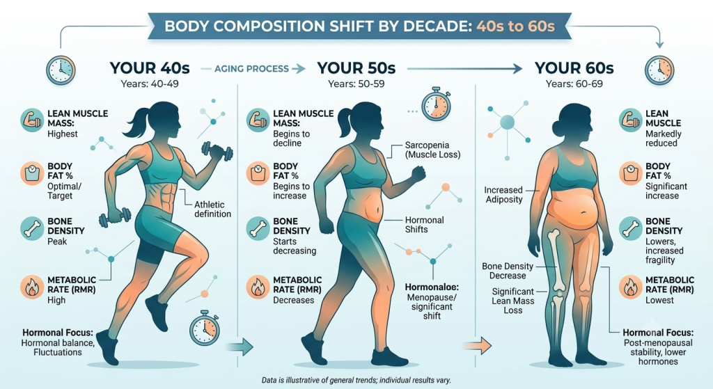 Body Composition Shift By Age